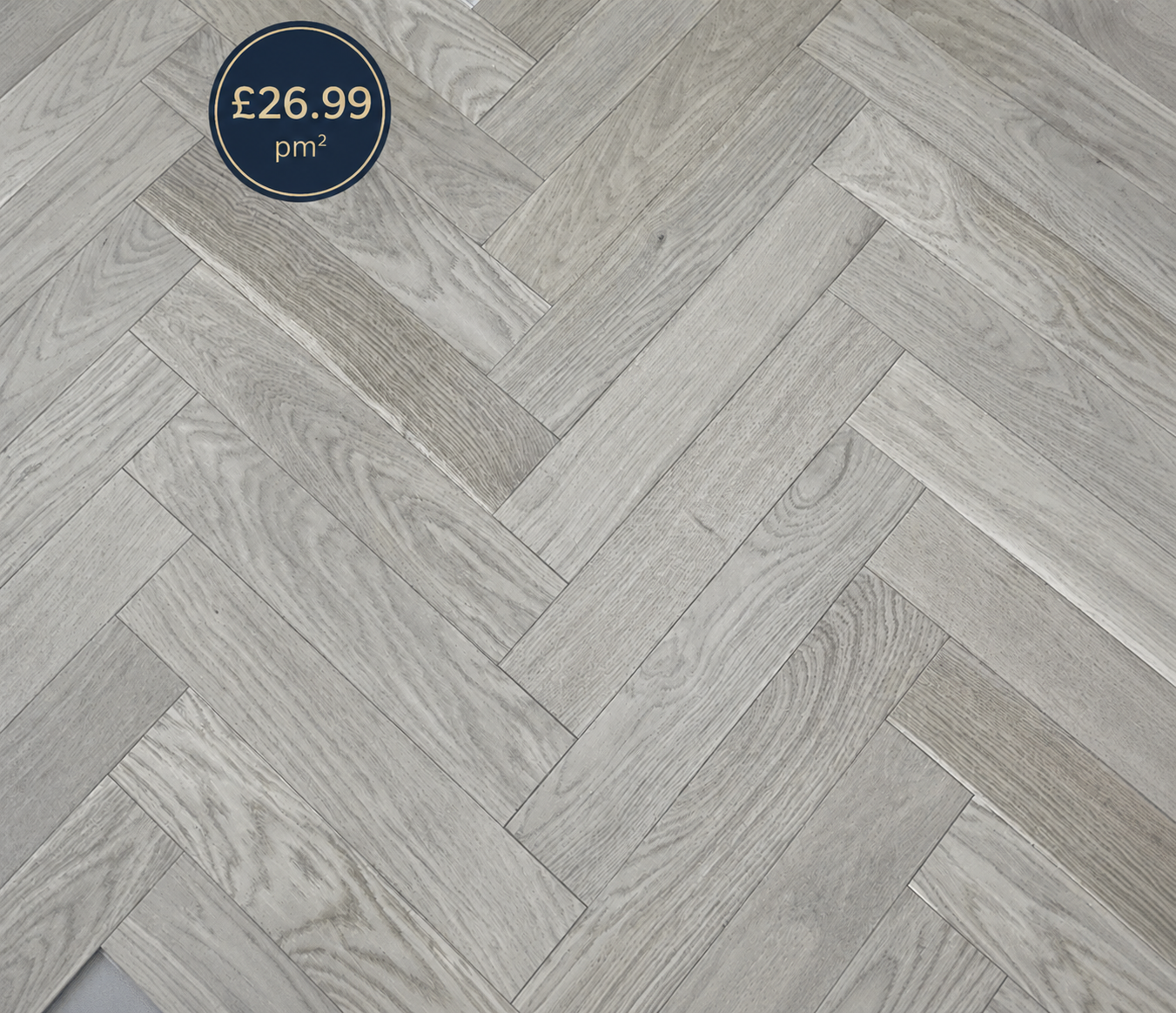 Invisible Oak Herringbone Wood Flooring (1050) (2.268m2 per pack)