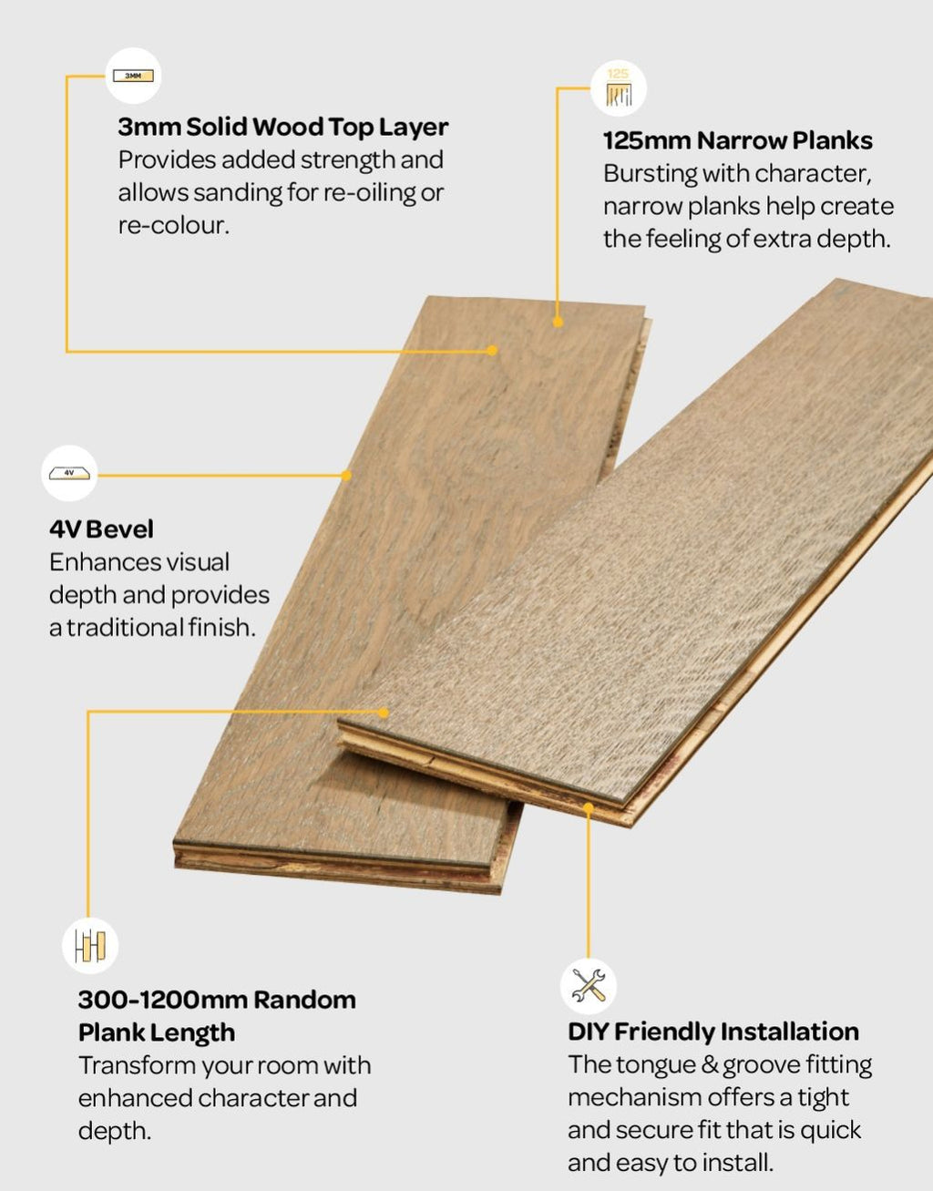 Studio Boathouse Oak Brushed & Oiled (1.8m2 per pack)