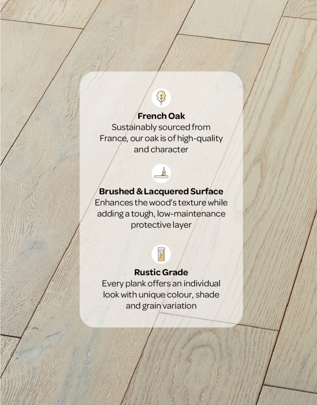 Manhattan Frozen Oak Brushed & Lacquered (1.72m2 per pack)