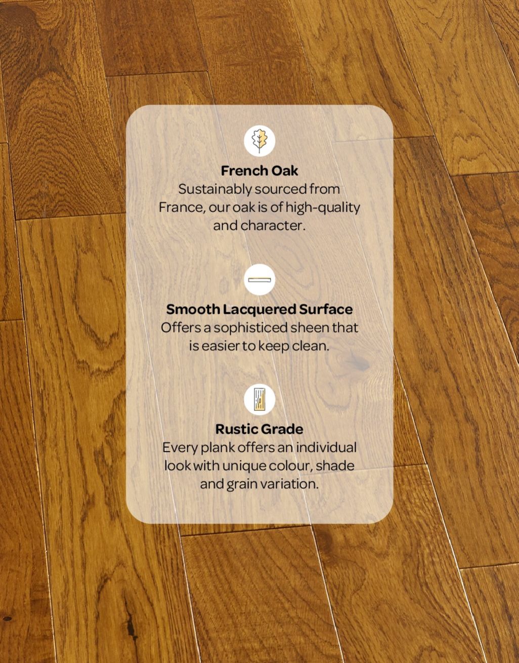Studio Honey Oak Lacquered (1.8m2 per pack)