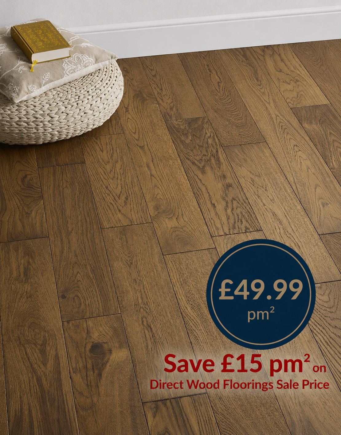 Loft Deep Golden Oak Engineered Wood Flooring (1.44m2 per pack)
