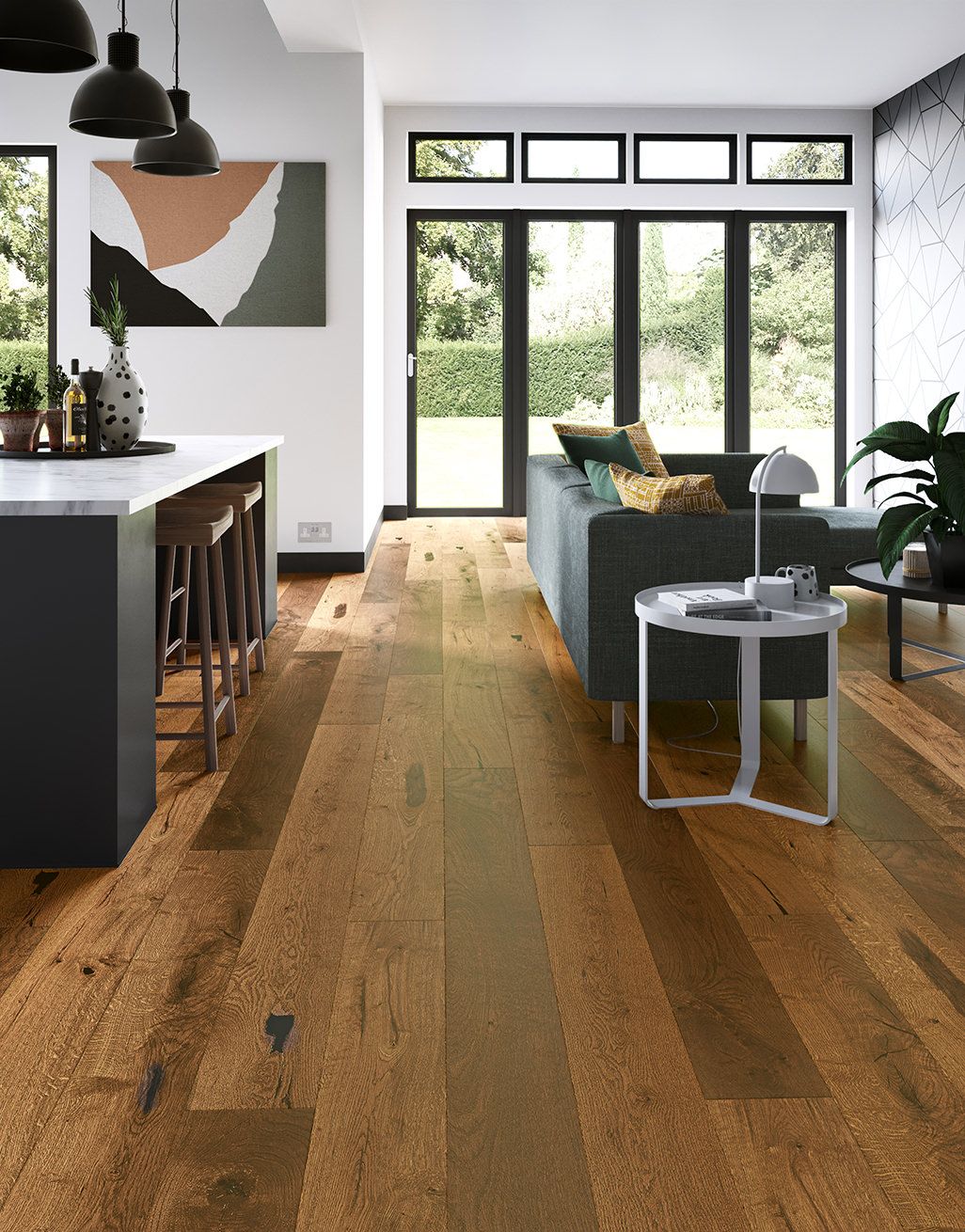 Manhattan Golden Smoked Oak Brushed & Lacquered (2.89m2 per pack)