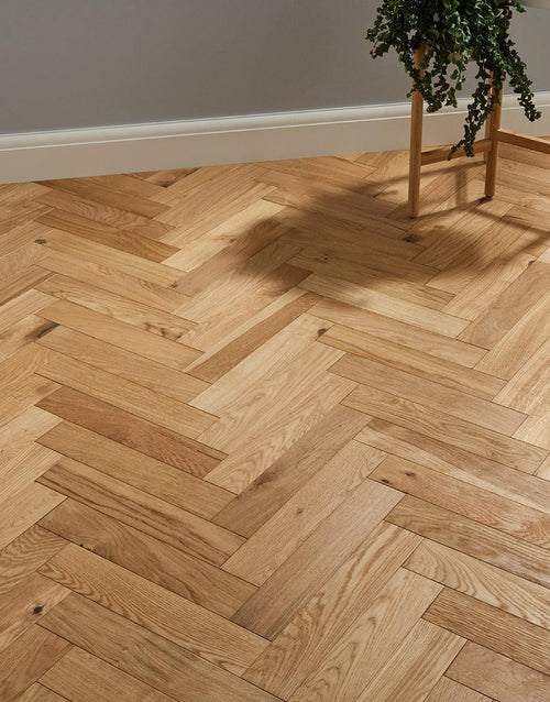 Oxford Herringbone Natural Oak Brushed & Oiled (1.94m2 per pack)