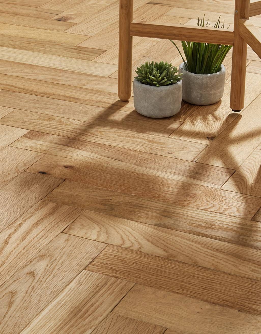 Oxford Herringbone Natural Oak Brushed & Oiled (1.94m2 per pack)