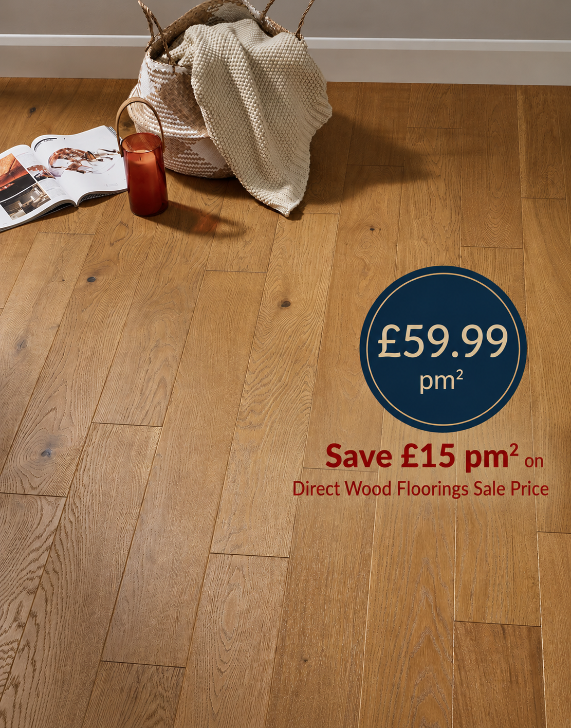 Kensington Golden Oak Engineered Wood (0.99m2 per pack)