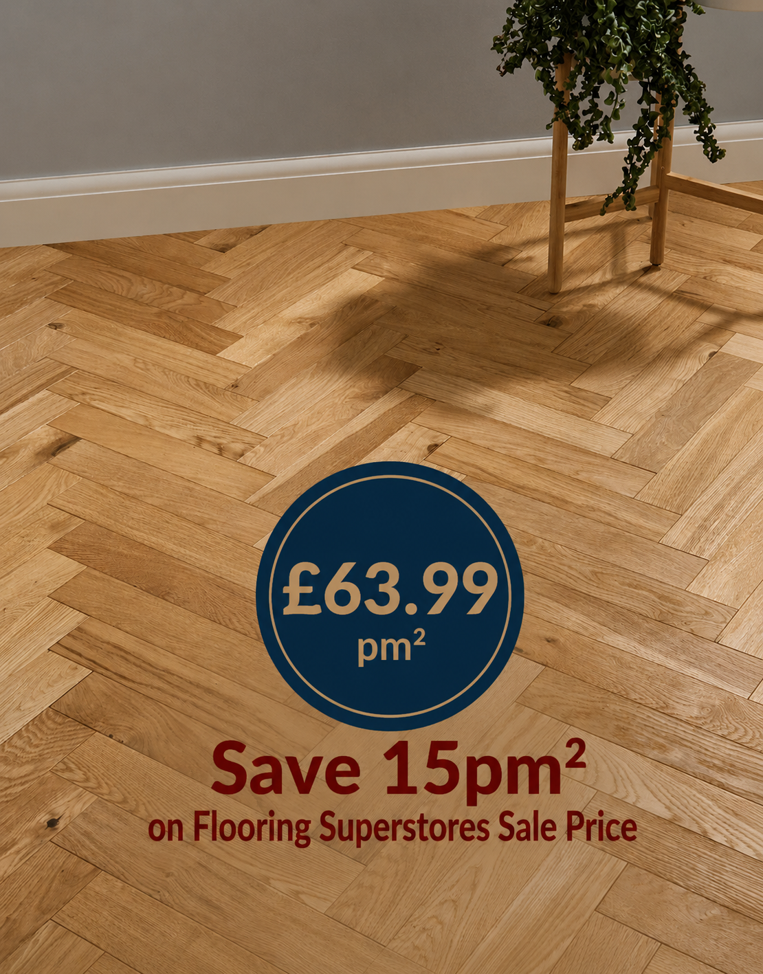 Oxford Herringbone Natural Oak Brushed & Oiled (1.94m2 per pack)
