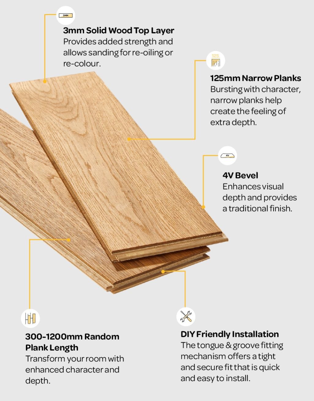 Studio Natural Oak Brushed & Oiled (1.8m2 per pack)