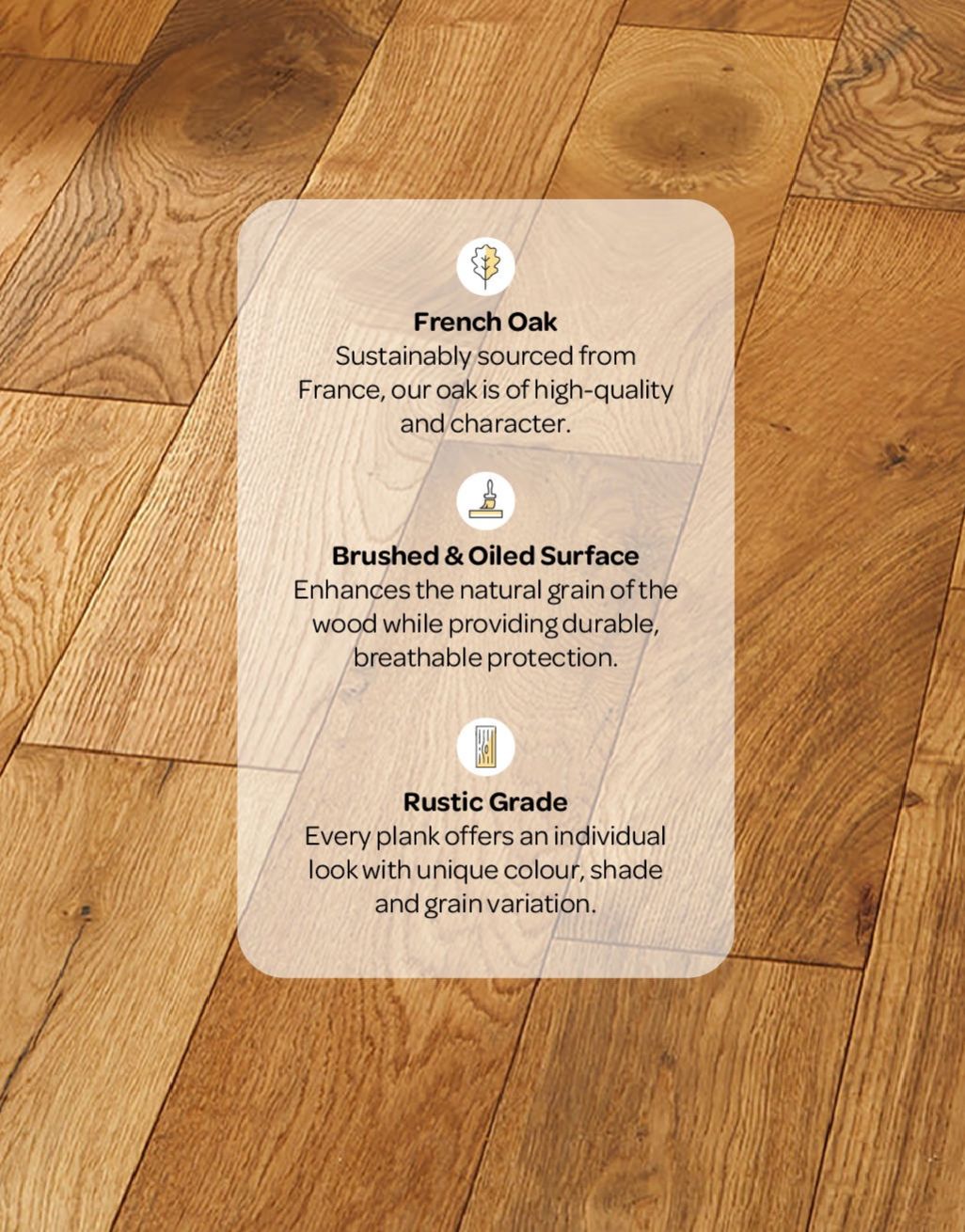 Studio Natural Oak Brushed & Oiled (1.8m2 per pack)