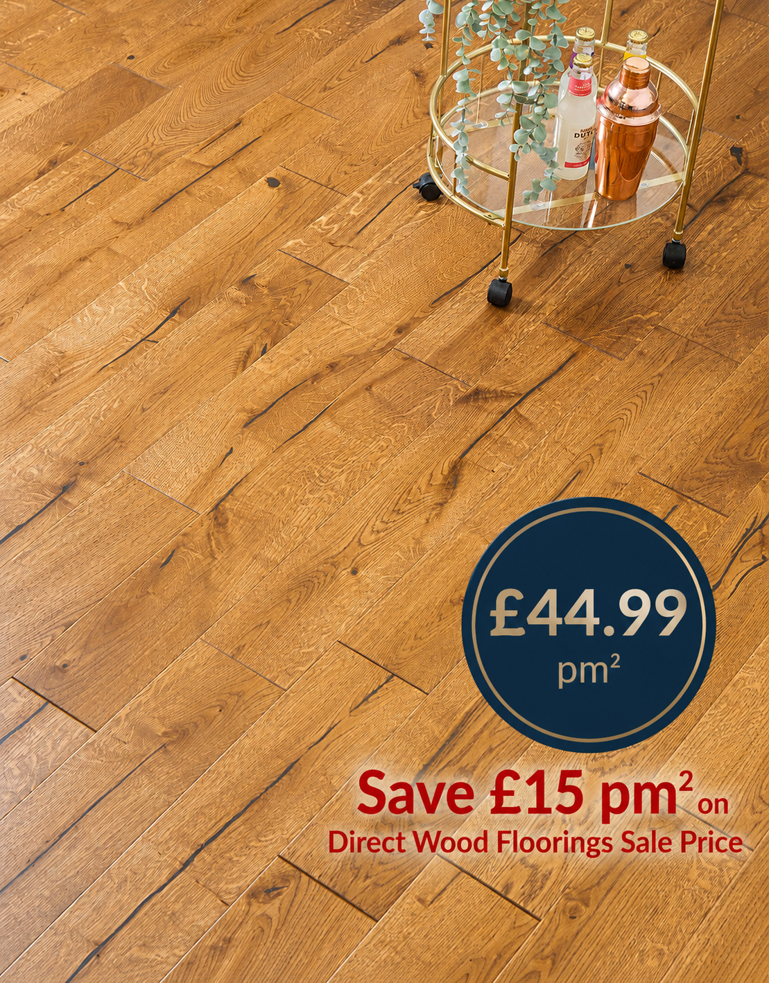 Carpenters Choice 130mm - Toffee Oak Engineered Wood (0.65m2 per pack)