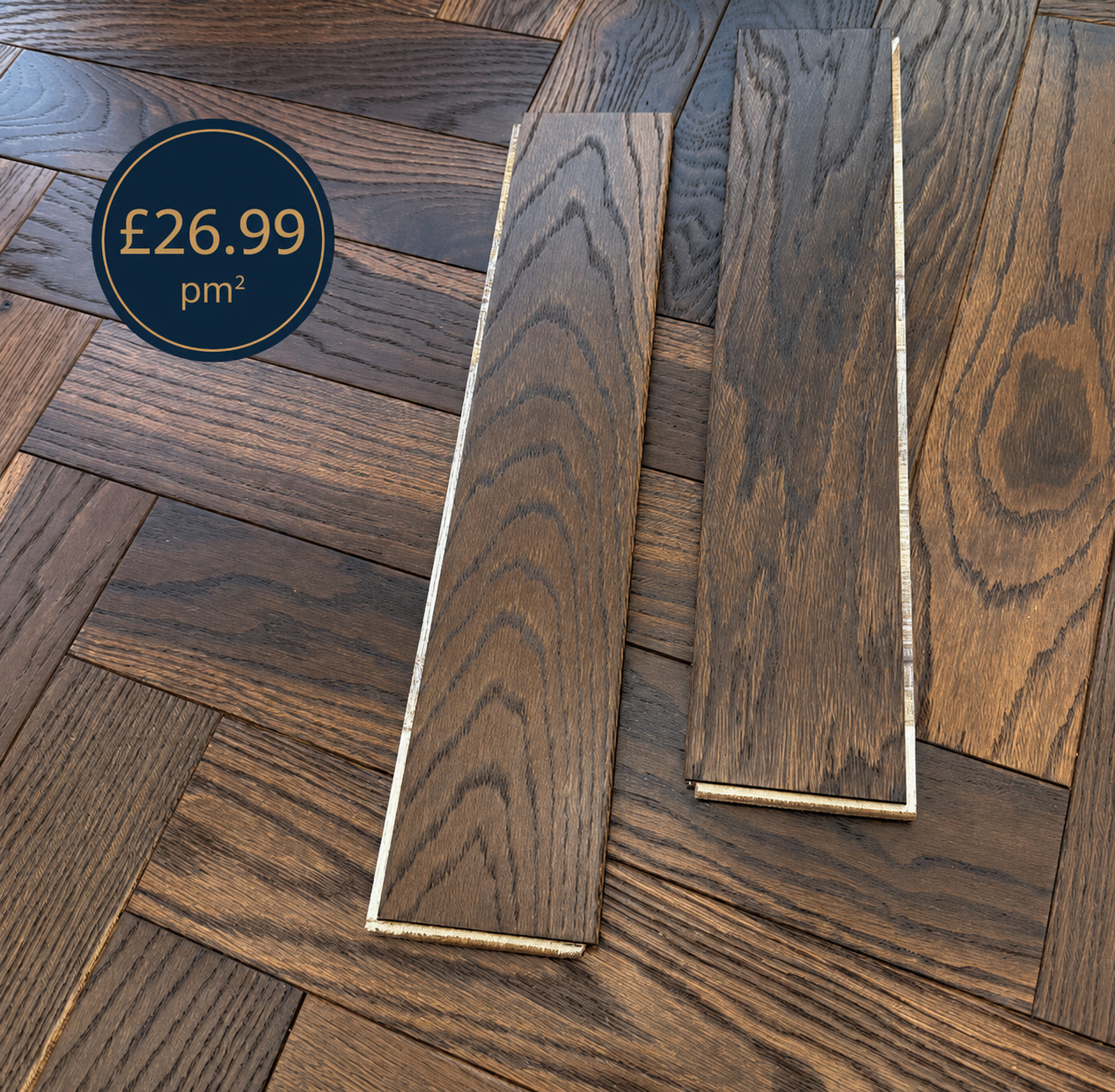 Engineered Herringbone Twilight Timber Flooring (1065)